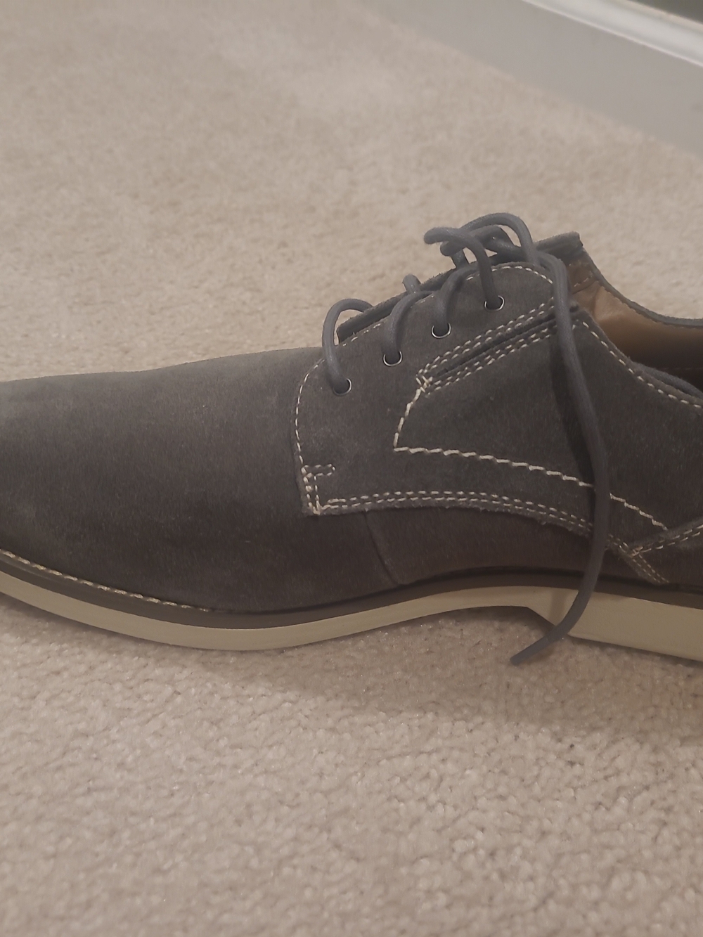 Crown & Ivy Percy Grey/White/Pink Casual Oxfords 10 M - Picture 8 of 15